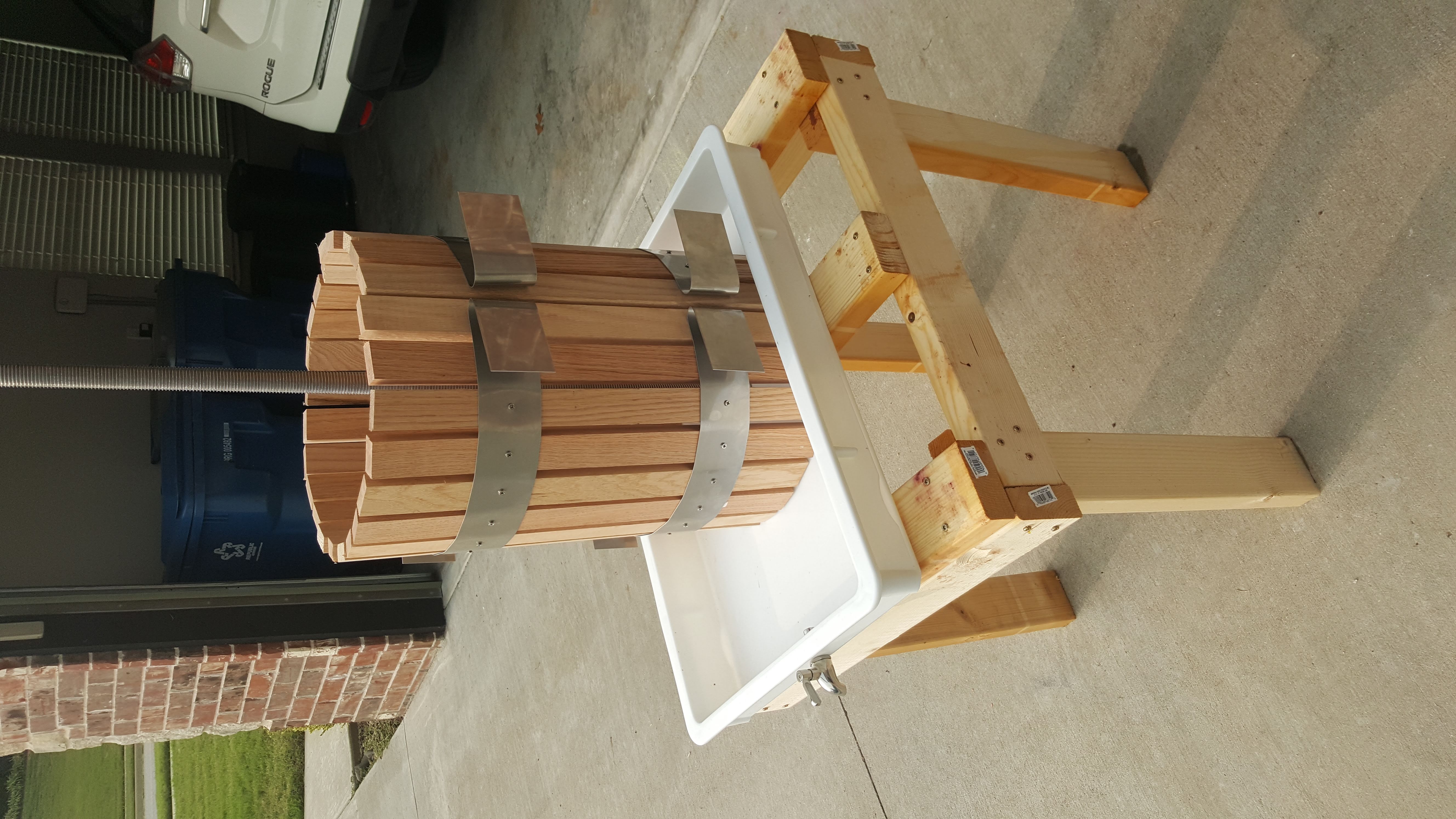Wine Press woodworking project hero image.